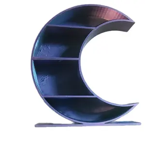 3D Printed Moon Shelf, Wall-Mounted Decor Shelf for Living Room, Bedroom Display Storage Solution