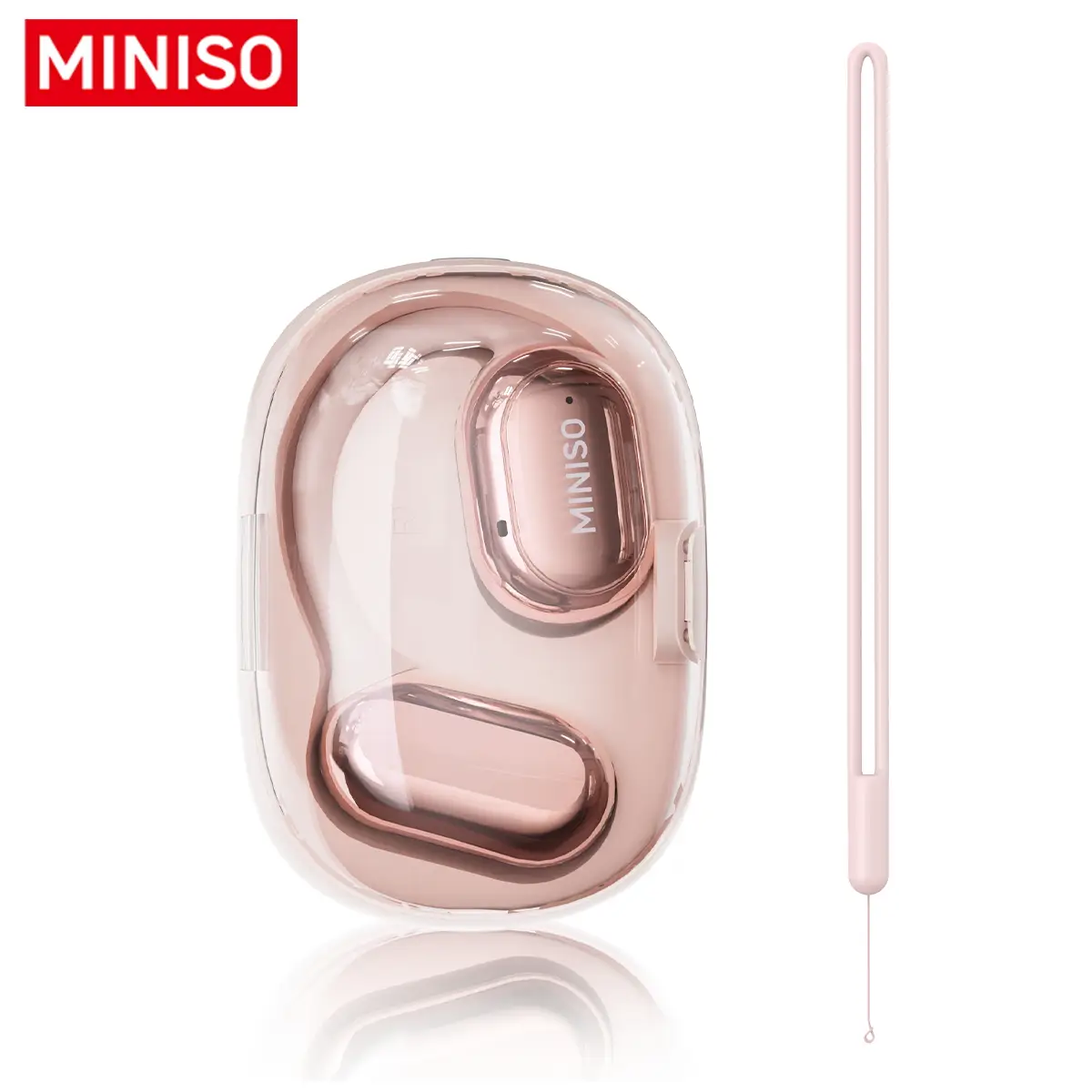 MINISO X39 OWS Open Ear Headphones, True Wireless Bluetooth 5.4 Earphones, Hifi Sound Headsets with Mic Charging Case