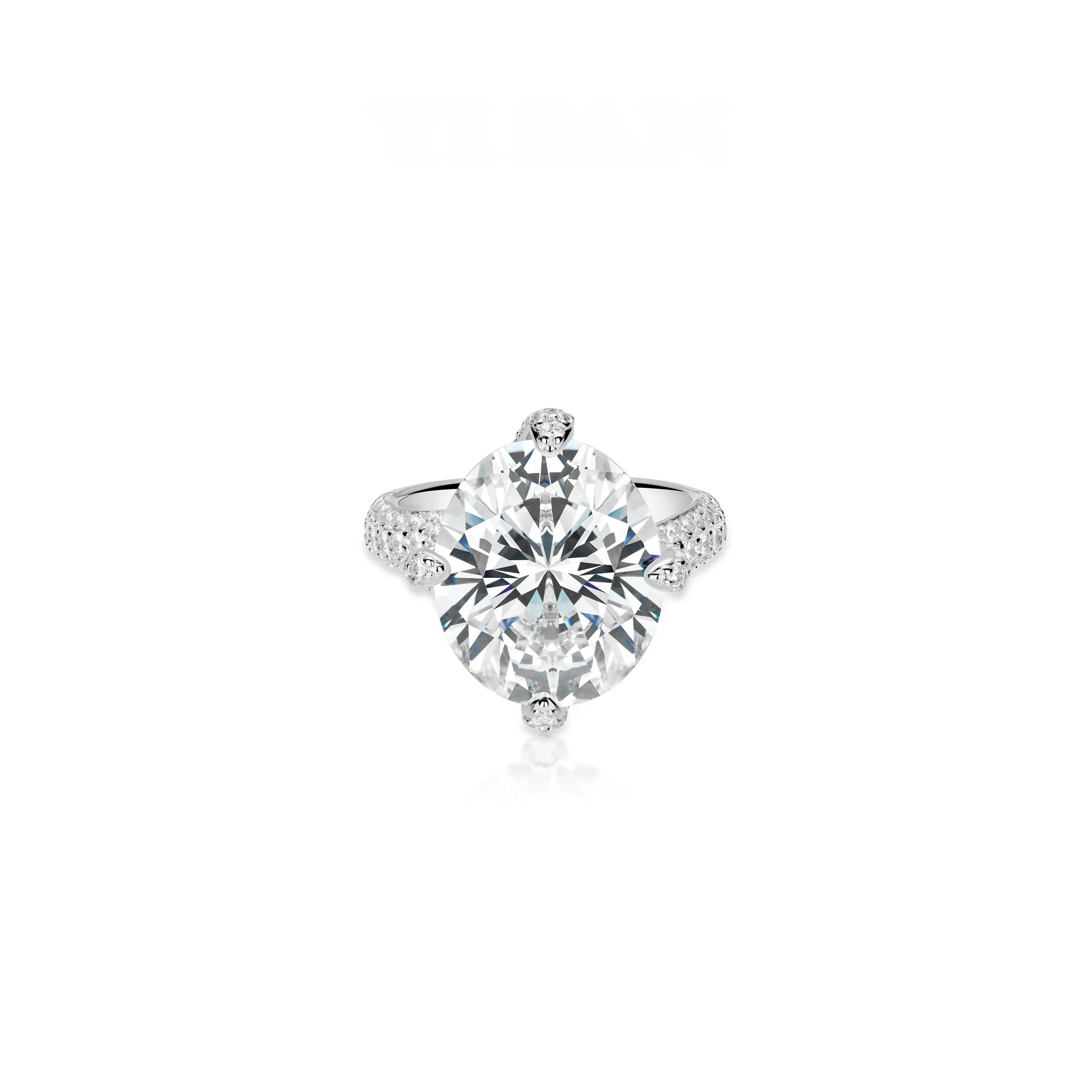 VAMERAY #12298 45 Carat Oval White Ring