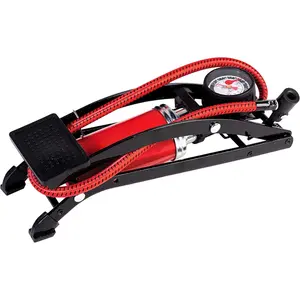 Sports Foot Air Pump for Balls, Bikes, Inflatables and More - High-Pressure Foot Pedal Pump - Compact Heavy Duty