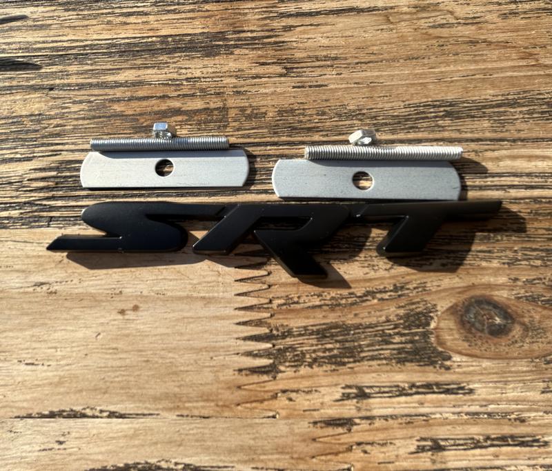 SRT 3D Metal Grille Logo Emblem Nameplate for HellCat Charger Challenger Jeep Grand Cherokee