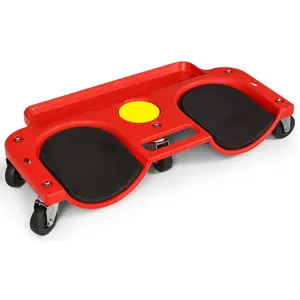 Rolling Knee Creeper Durable Knee Pads with Full 360 Degree Turn Casters and Tool Tray, Garage Kneeling Pads on Swivel Castors for Home Workshop Auto Repairing Maintaining