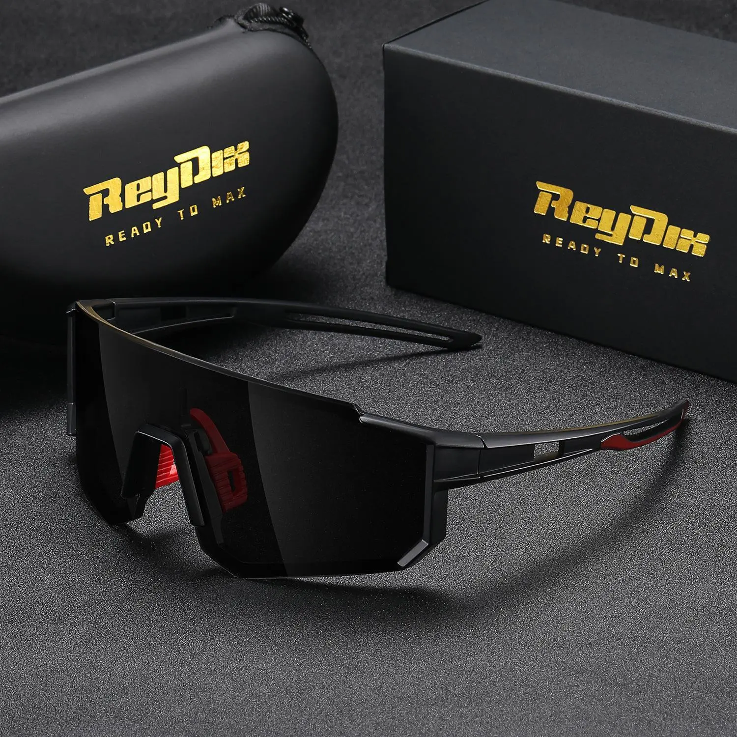 ReyDix Unisex Elegant Frameless Sunglasses Modern Cycling Sports Sunglasses UV400