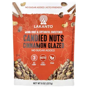 Lakanto Candied Nuts, Cinnamon Glazed, 8 oz (227 g)