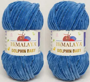 Himalaya Dolphin Baby Yarn Knitting Yarn 2 Skeins 264 Yards 2X100Gram Super Bulky Baby Blanket Yarn (80341) Himalaya Yarn