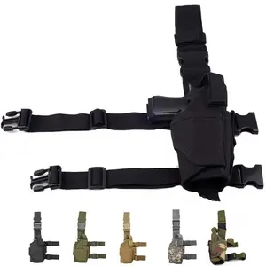 Universal left and right pistol holster tactical tornado leg style thigh holster hunting air gun General pistol clip bag