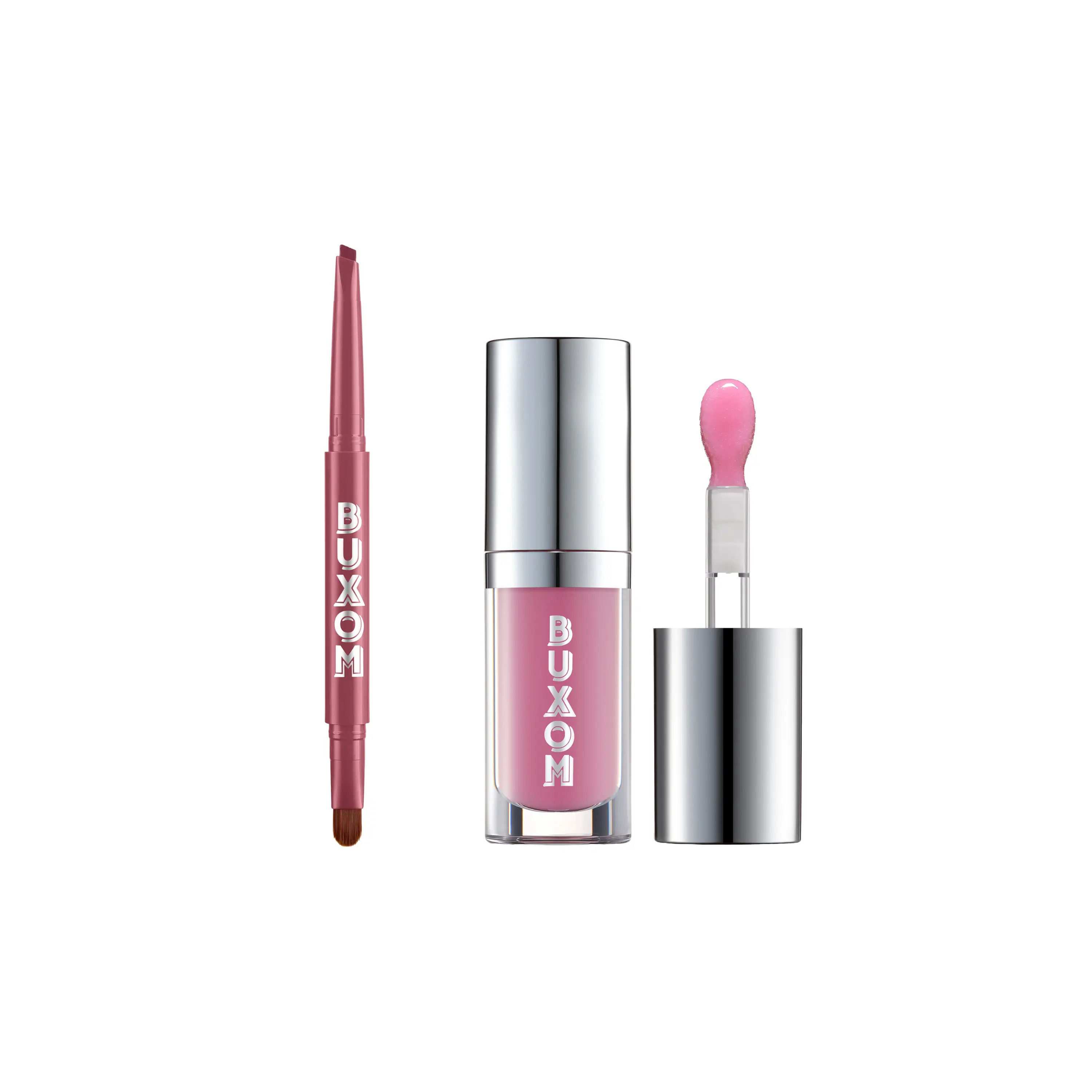 BUXOM Full-On Plumping Glossy Lip Oil & Waterproof Matte Lip Liner Bundle - Hydrating Shiny Makeup Set BUXOM Full-On Plumping Glossy Lip Oil & Waterproof Matte Lip Liner Bundle - Hydrating Shiny Makeup Set