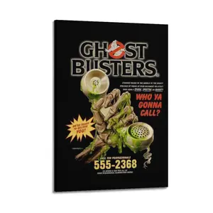 Ghostbusters Poster for Bedroom Aesthetic Canvas Wall Art Living Room Posters Painting Picture Print Modern Family Decor Artist Bathroom Poster