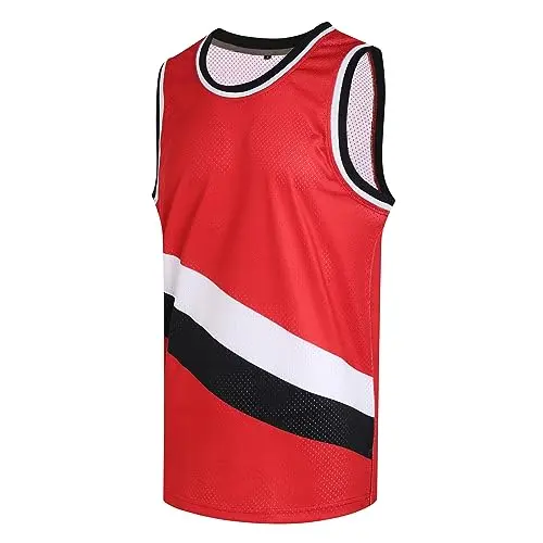 White/Black Stripe red Jersey