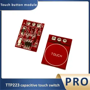 2/6pcs Ttp223 Touch Capacitive Switch, Self-Locking/push-Button, Arduino Compatible, Single Channel, Compact Size, Touch Key Capacitive Switch