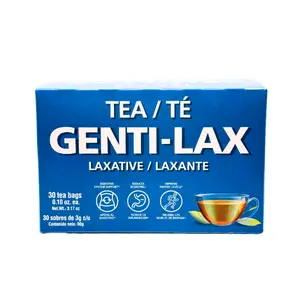 Plantimex Genti-Lax Herbal Tea - 30 Sen Leaf Infusion Tea Bags, Caffeine-Free, Unflavored Beverage for Relaxation, 24-Month Shelf Life