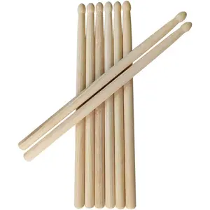 3 Pairs of (6pcs) Wooden Drum Sticks Hard Maple Drumsticks Accessories Percussion Instruments /Student/Beginners  Tip Maple Drumsticks for Rock Band