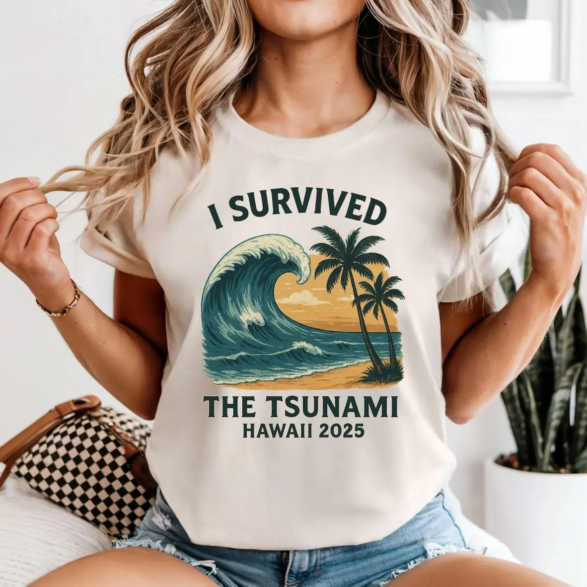 I Survived The Tsunami Shirt, Hawaii Tsunami 2025 Shirt, Hawaii Tsunami Survivor T Shirt, Pray for Hawaii Shirt, Hawaii 2025