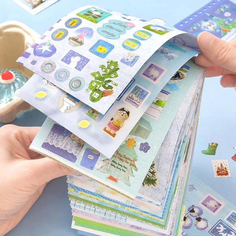20 Sheets Cute Cartoon Sticker Book – INS Style Cute Stickers for Journaling,Junk Journal, Scrapbooking,DIY Crafts,planner sticker set,TikTokShopJumpstartSale