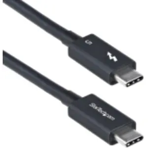 Startech TBLT5MM1M240W 3 ft. Thunderbolt 5 Cable - 80Gbps - Up to 120Gbps - 240W PD - 8K 60 Hz, Black