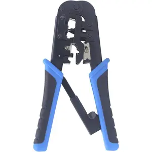 RJ45 RJ11/RJ12 RJ22 Ethernet Crimp Tool Crimper  Stripper -in-one Multi-Tool for Network Telephone Cat3 Cat5 Cat5e Cat6 Cat6A Modular Connector Plug Cables
