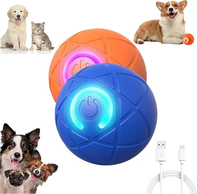 Interactive Dog Toys Dog Balls, Shaky Ball Toy for Dogs, Rechargeable Automatic Moving Swinging