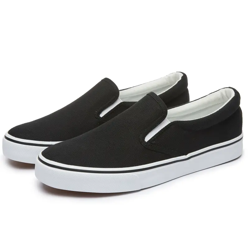 Boohoo Mens Black Slip-On Loafers Men main image 2