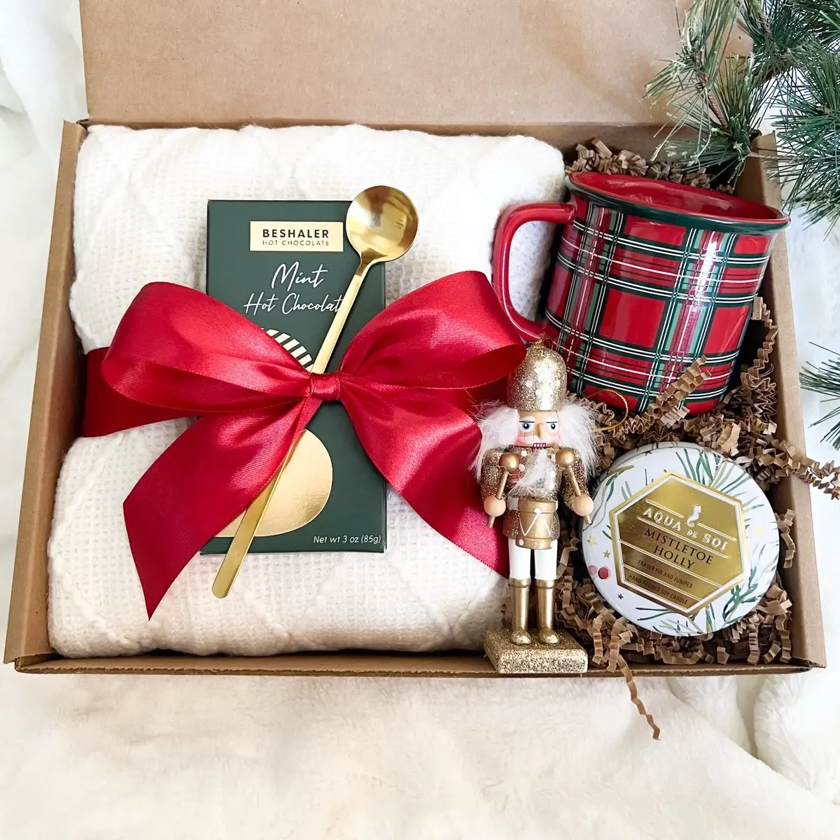Warm and Cozy Christmas Gift Boxes, Ready to Ship Holiday Gift Box