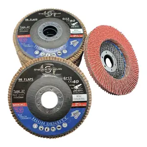 Sharpline Abrasives Ceramic High-density Flap disks 40 Grit 4.5inch