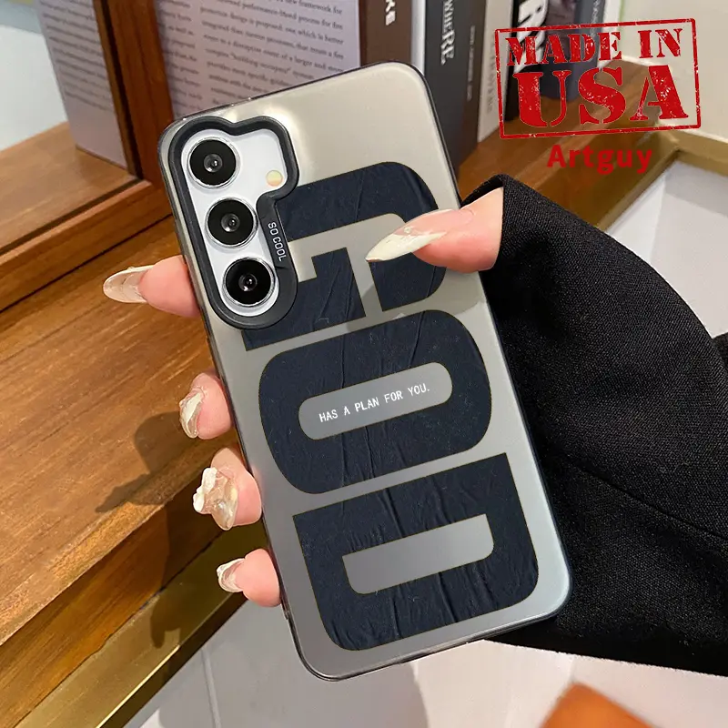 Slim Protective Phone Case, Shell & Casing for Samsung S22 Plus/Ultra, S23, S24 Ultra Plus, S25 - Durable Anti-Scratch, Drop-Protection, Non-Slip Cover with "God Has a Plan" Design, Smartphone, Handheld