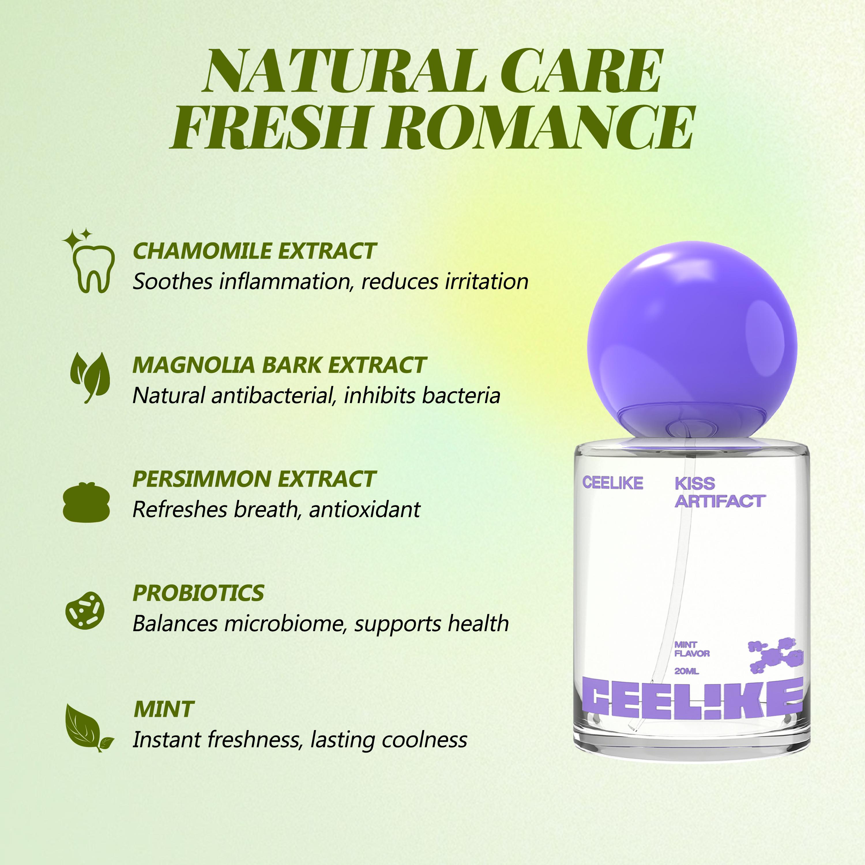 CEELIKE｜MSDRWIKEY Oral Care Gift Box (4-Piece) | 7Pro, SP-6, Mint Toothpaste & Probiotic Spray | Complete Fresh Breath & Enamel Care