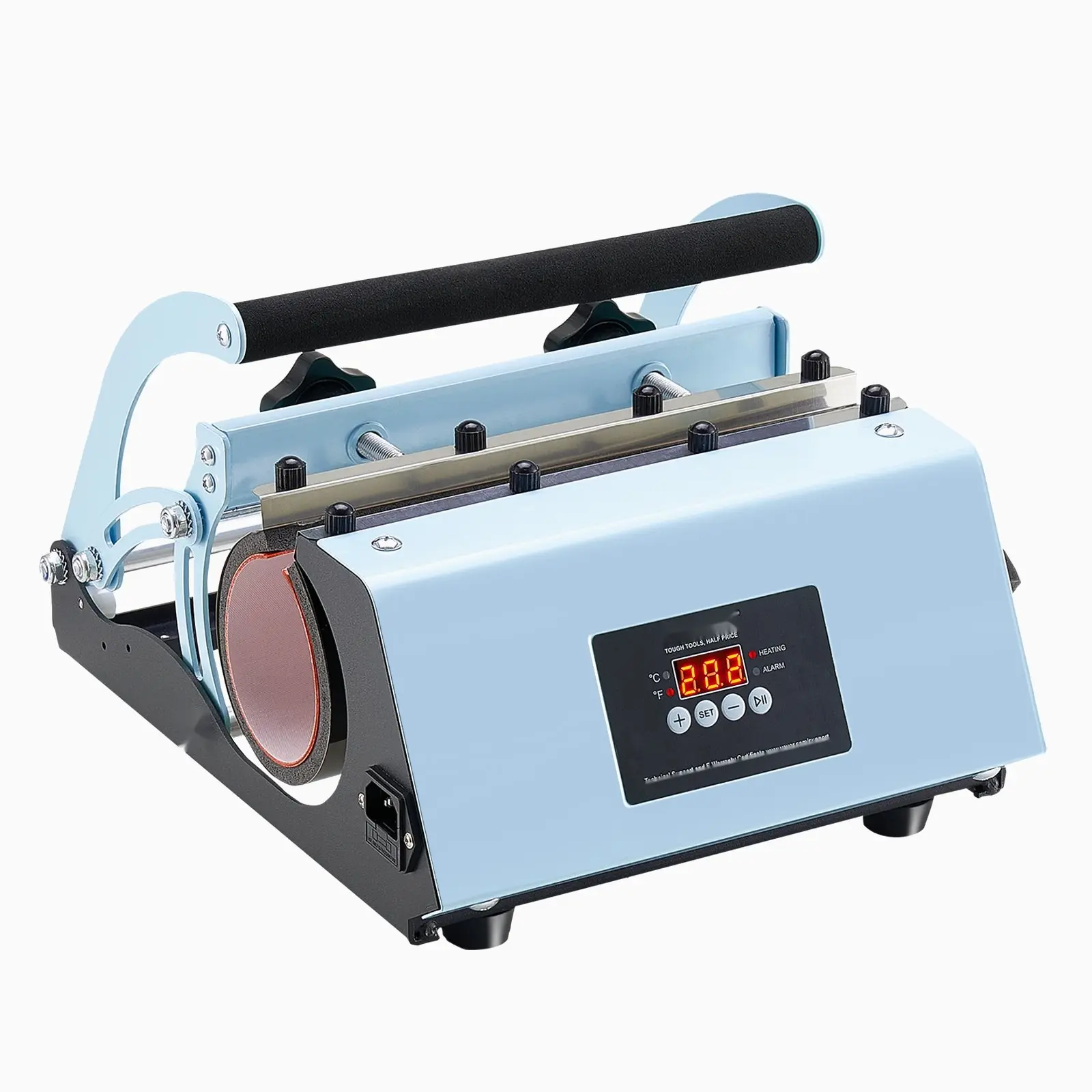 Professional Tumbler Heat Press Machine For 11-30oz Mugs And Tumblers, Sublimation Heater With Digital Temperature Control, Adjustable Time, Even Heat And Safe Pressure, Blue Finish, Ideal For DIY Projects And Small Business