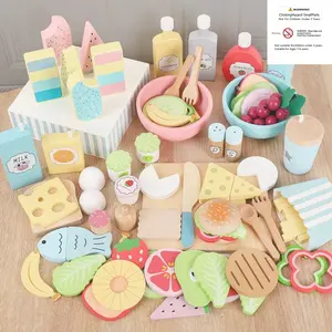 Realistic Food Cutting Set, Baby Role Play Educational Toy, Develops Fine Motor Skills, Pretend Play Kitchen Accessories