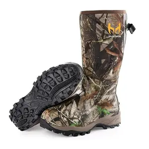 Hunting Boots for Men, Waterproof Insulated 6mm Neoprene Rubber Boots for Hunting and Outdoor Activities
