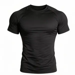 Men's Slim Fit Gym T-Shirt - Quick Dry Compression Workout Tee, Breathable Muscle Fit Short Sleeve for Training & Casual Wear