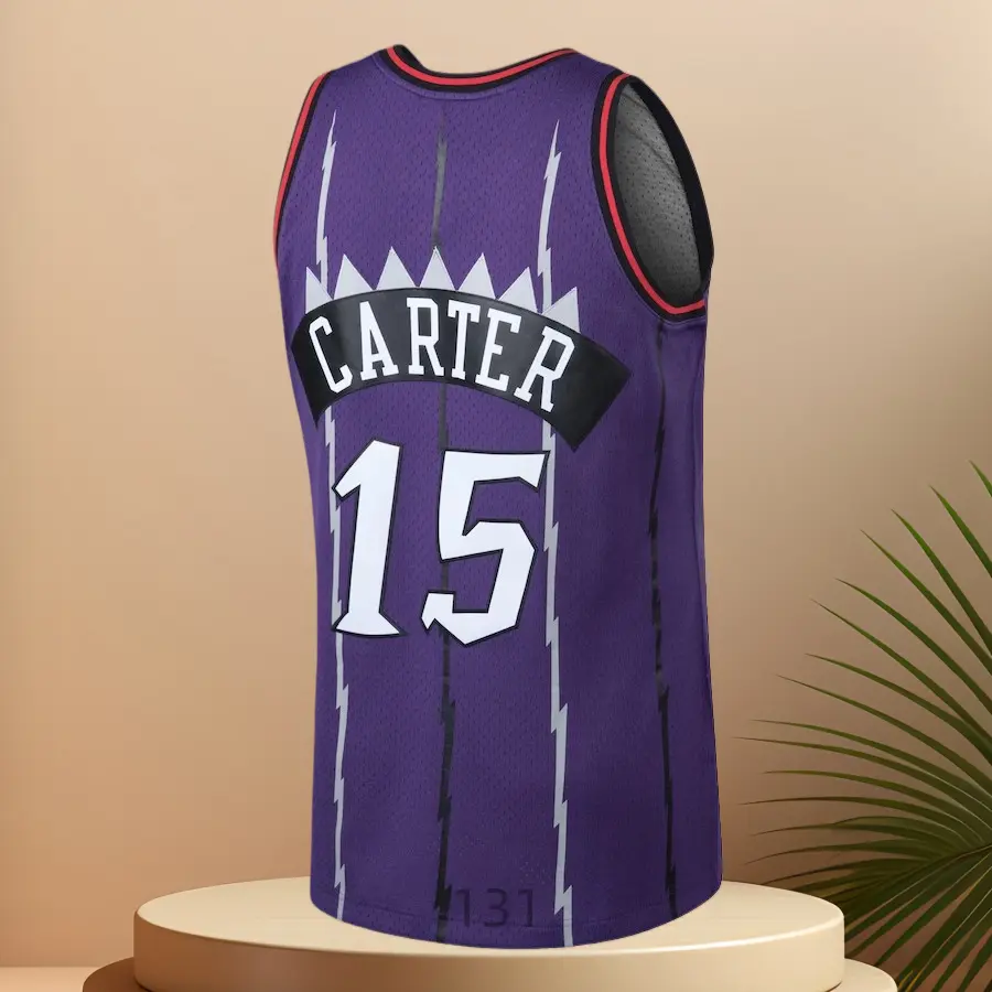 Vince Carter Classic-Design stitched Basketball Jerseys Retro Men's Sleeveless Purple shirt