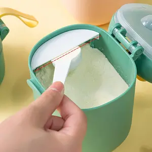 Cartoon-Themed Milk Powder Dispenser — Large Capacity, Double-Layer, and Extra-Thick Container for Infants & Toddlers — Conveniently Stores Milk Powder and Baby Food — Portable, Airtight, and Sealed Jar with Packaging, Formula Container To Go