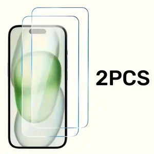 Tempered Glass Screen Protector, 2 Counts HD Transparent Screen Protector, Scratch Resistant, Bubble-free, Phone Accessories for iPhone 11/12/13/14/15, Cover