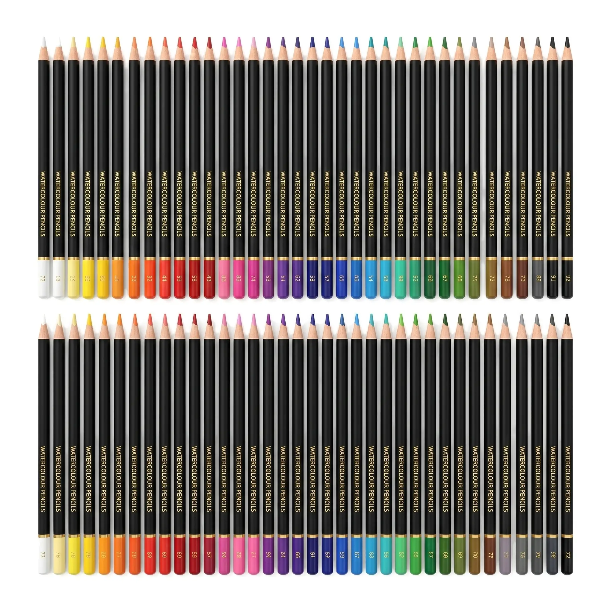 72 Watercolor Pencils Sets, 72 Counts Soft Core Colored Pencils, Professional Artist Watercolor Pencils, Water Soluble Colors Pencils for Adult Coloring, Drawing, Sketching
