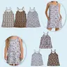Women's Grey Camouflage Activewear Dress - Sportswear for Summer Athletic Yoga Workouts