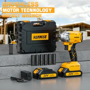 320N Impact Wrench Set, Automotive Repair Tool, High Torque Cordless Impact Wrench with Rechargeable Battery, Socket Combination, Suitable for Automotive Repair, Construction Engineering, and Home Emergency Use