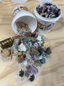 THE MINI UNICORN - QUART SIZED NATURAL CRYSTAL RAW STONE MINING BUCKET