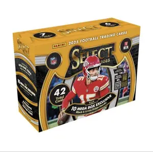 2025 Panini Select Football Mega Box (Black & Green Shock Prizm)