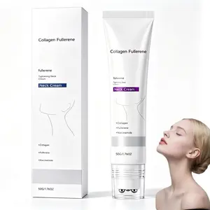 Magic Collagen Fullerene Neck Cream - Neck Skincare with Collagen Peptides, Tighten and Lift Firming Neck Cream for Crepey Skin,Reduces Wrinkles