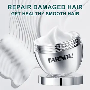 FARNDU Keratin & Rosemary Hair Mask 300ml for Deep Repair Damage Root, Suitable for Dry Damaged Hair, Moisturizing & Hydrating Formula - Moisturize