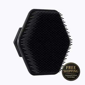 Men's Facial Cleaning Brush Scrubber Miniature Silicone Face Brush for Deep Cleansing, Exfoliating & Shaving Preparation - Gentle Bristles, Compact Design - Skincare, Exfoliant Comfort Handle