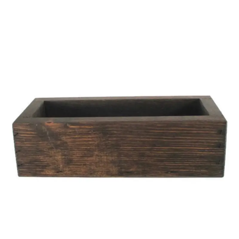 Wood Succulent Planter Box Centerpiece - Home Decor