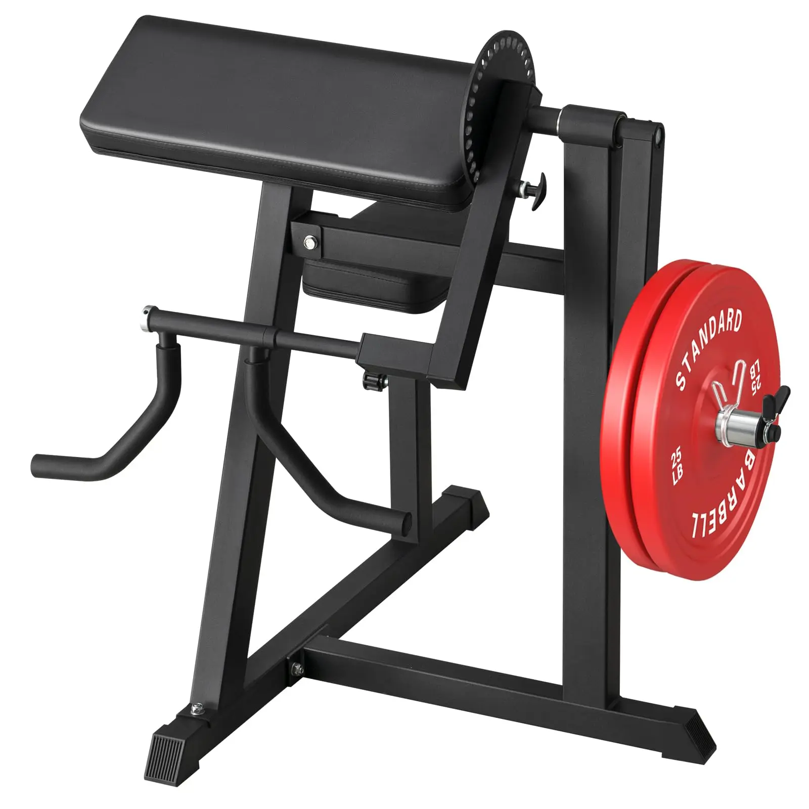Bicep Tricep Curl Machine 250LBS Plate Loaded 2 in 1 Arm Strength Trainer for Home Gym Workout Station with Adjustable Parts and Space-saving Design