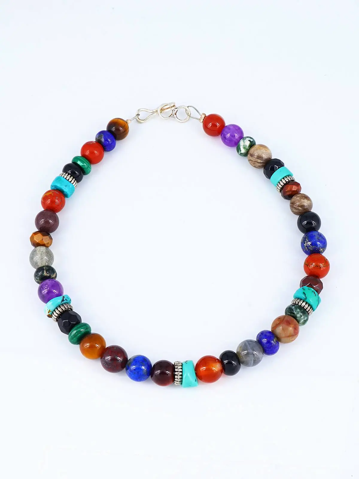 Navajo Multi Stone Single Strand Beaded Bracelet