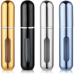 Travel Perfume Bottle Refillable, Mini Refillable Bottle, Small  Bottles for Travel, Cologne Sprayer,  Have Essentials 4 count 5ml Perfume Atomizer