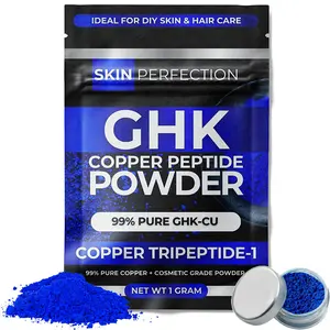 GHK Copper Peptide - 99.7% Pure Powder for DIY Face and Hair Serums 1 gram jar