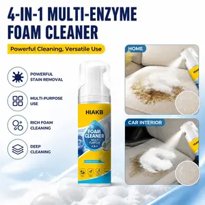 HIAKB 4-in-1 Multi-Enzyme Foam Spray Cleaner - Heavy Duty Deep Cleaning House & Car Detailing Products, Stain Removal for Car Interior & Sofa