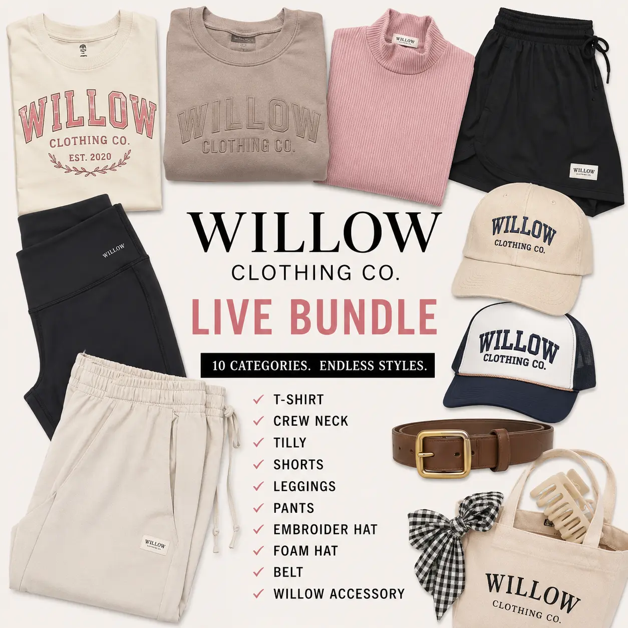 WILLOW CLOTHING CO. LIVE BUNDLE