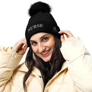 Columbia Nurse Pompom Beanie