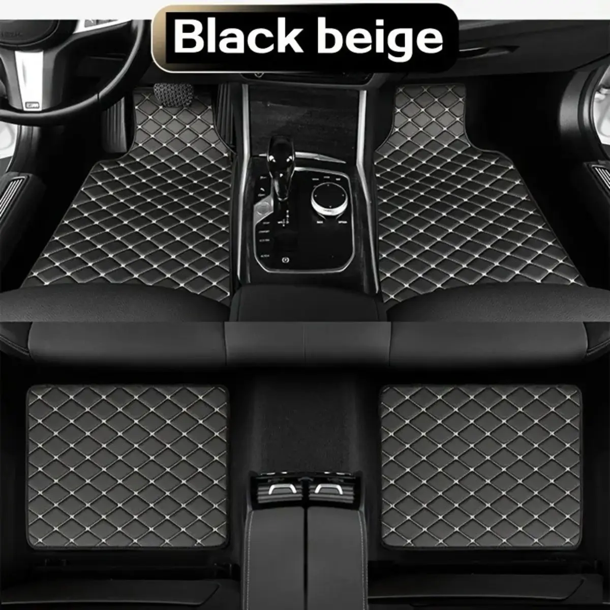 4 5 Piece Universal Car Floor Mats Set Waterproof All Weather Front and Rear Automotive Interior Cover Non Slip